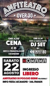 festa nrg 80 over 30 poggio berni anfiteatro