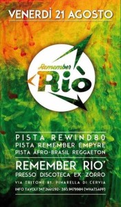 remember ri&ograve; over 30 21 agosto