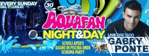 aquafan schiuma party gabri ponte riccione