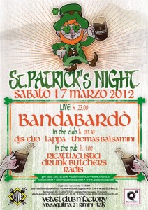 bandabardo velvet rimini bandabardo velvet rimini live san patrizio 2012