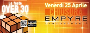 chiusura festa over 30 empyre forli