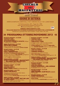 circolo dei malfattori ottobre 2013