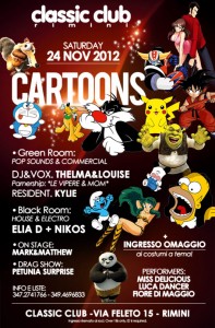 classic club cartoon party