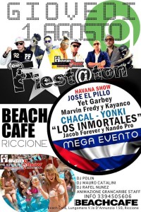 fiestaton cubano beach cafe riccione 2013