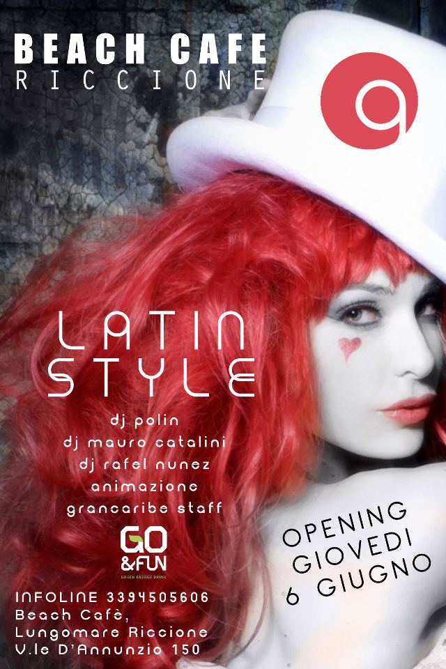 giovedi latino beach cafe riccione 2013