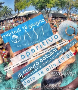 marted&igrave; oasi rimini pool party