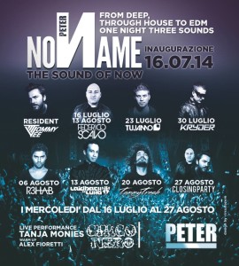 mercoled&igrave; noname peter pan riccione 2014