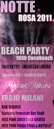 notte rosa 2011 carnaby club rimini beach party