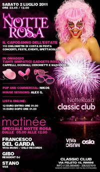 notte rosa 2011 classic club rimini
