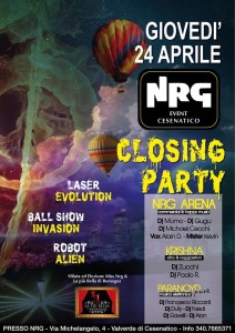 nrg event chiusura