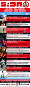 sidro club live di aprile
