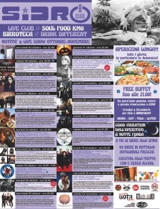 sidro club concerti ottobre