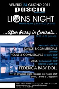 venerdi-pascia-2011 apertura venerdì estate 2011 pascià